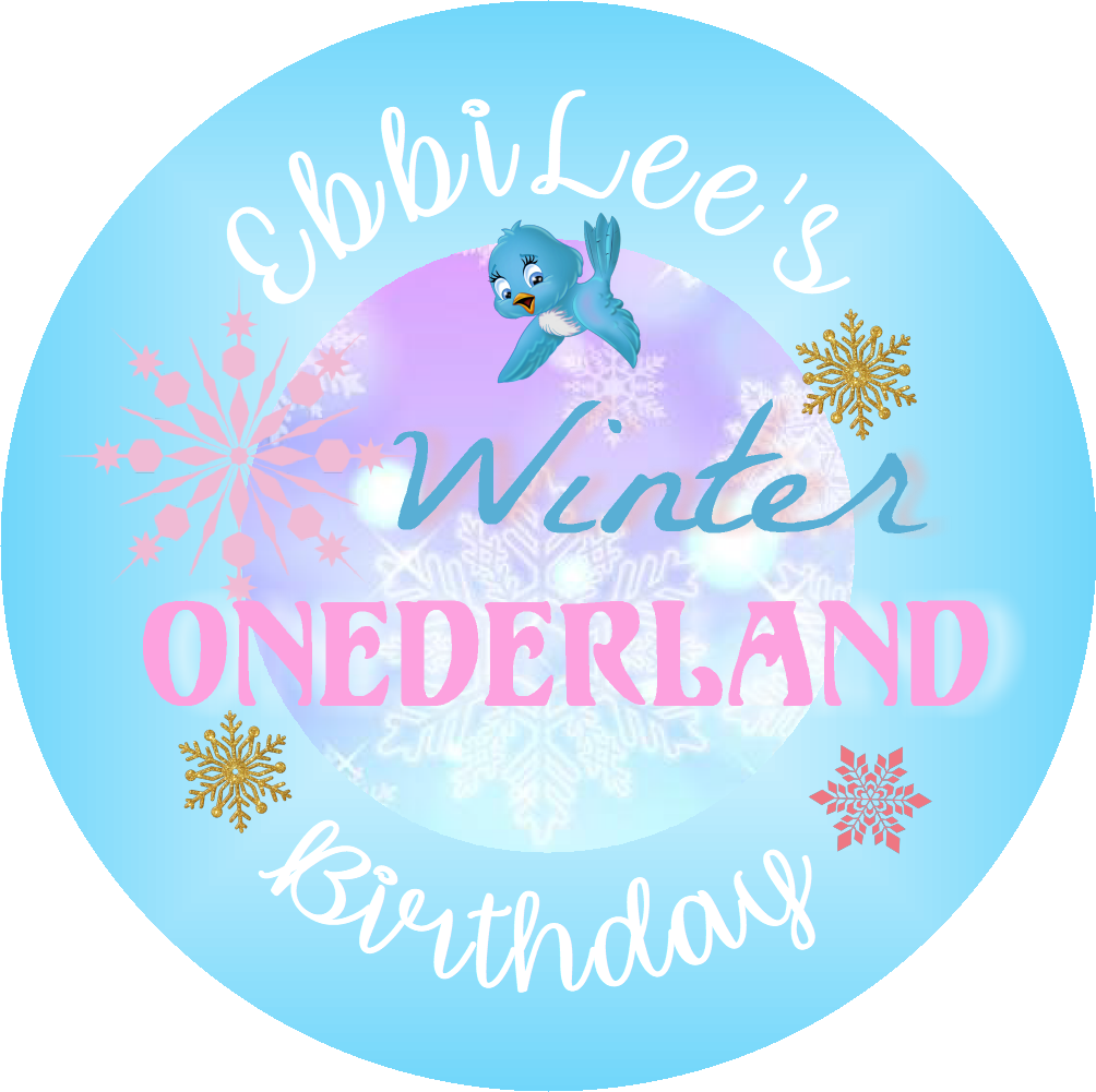 Party Favors Winter Onederland Blue Turquoise Purple Pink Personalized –  Cargostork Parties