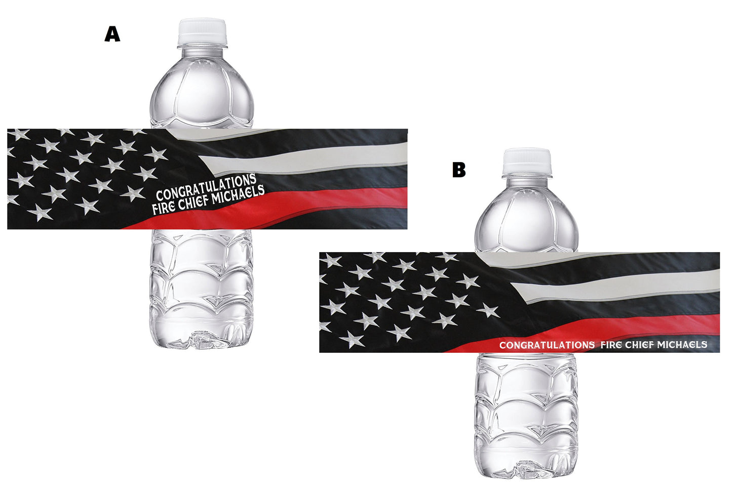 Fireman Fire Department Retirement Party Favors Water Bottle Labels Ideas Supplies Decor