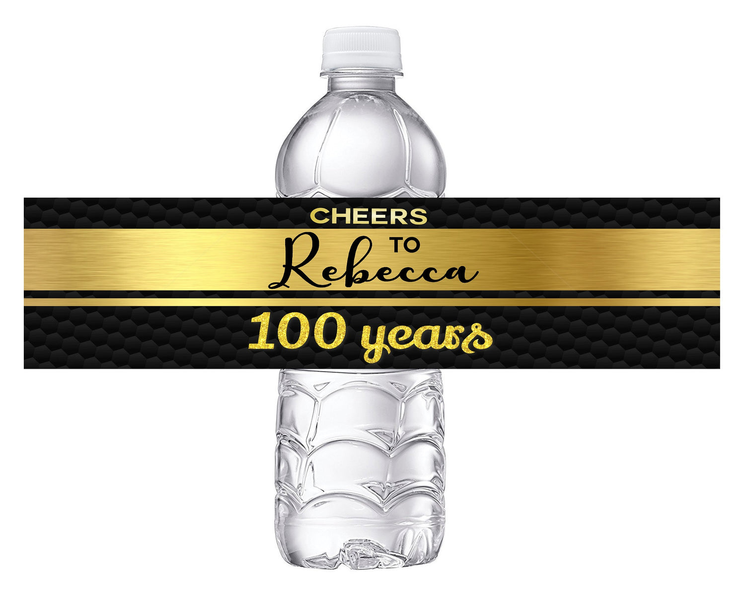 Cheers to 100 Years Birthday Party Favors Water Bottle Labels Ideas Supplies Decor