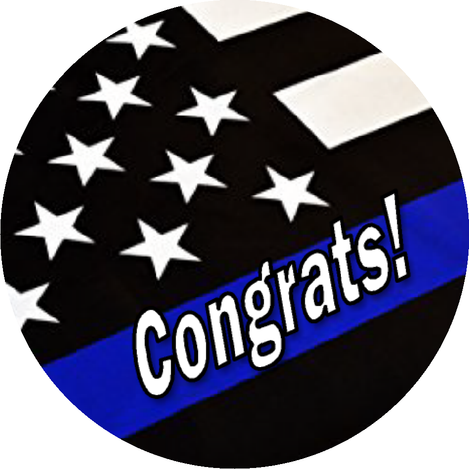 Party Favors The Thin Blue Line Police Cop Retirement Birthday Wedding any event Round  Stickers  Supplies Labels