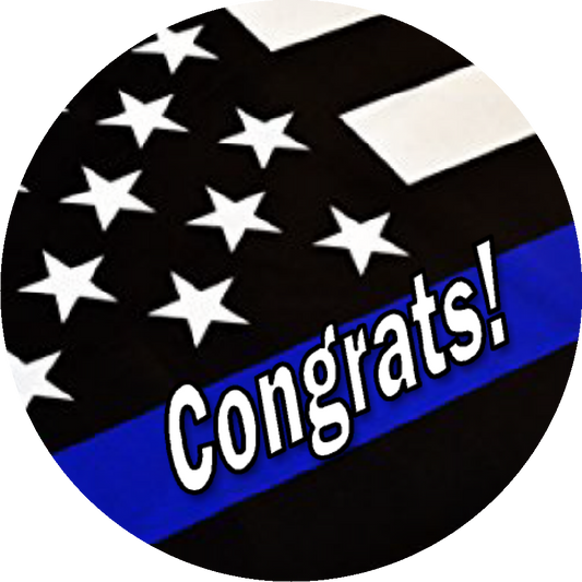 Party Favors The Thin Blue Line Police Cop Retirement Birthday Wedding any event Round  Stickers  Supplies Labels