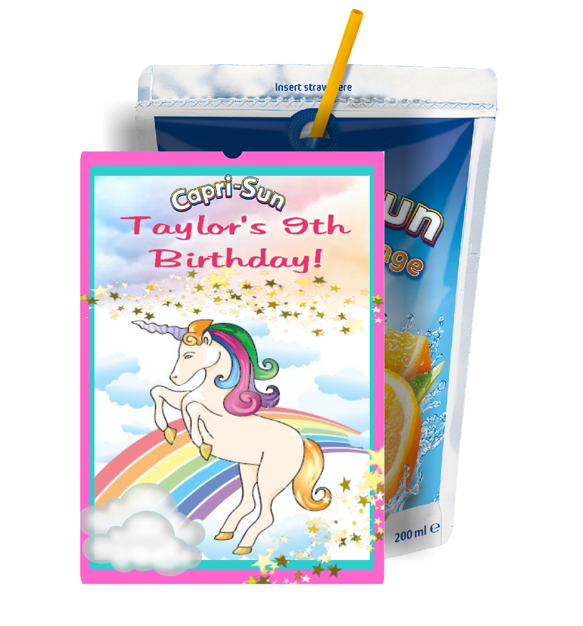 Rainbow Unicorn Birthday Party Favors Supplies and Ideas