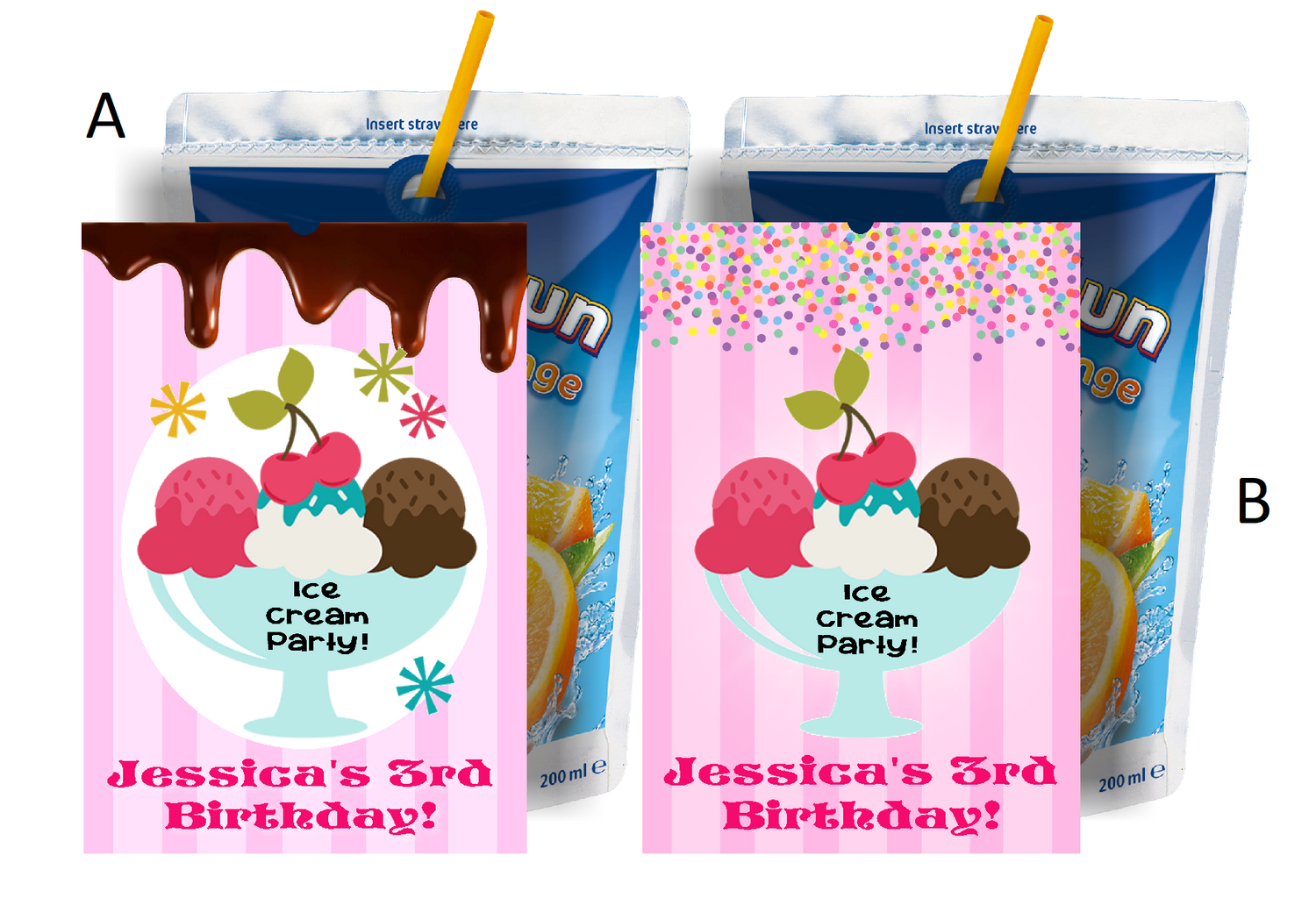 Ice Cream Sundae Birthday Party Favors Supplies and Ideas