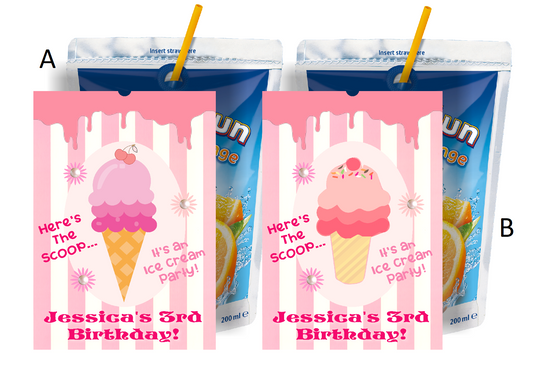 Ice Cream Cones Birthday Party Favors Supplies and Ideas