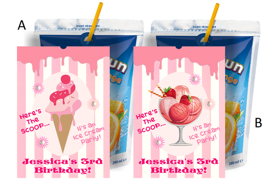 Ice Cream Birthday Party Favors Supplies and Ideas