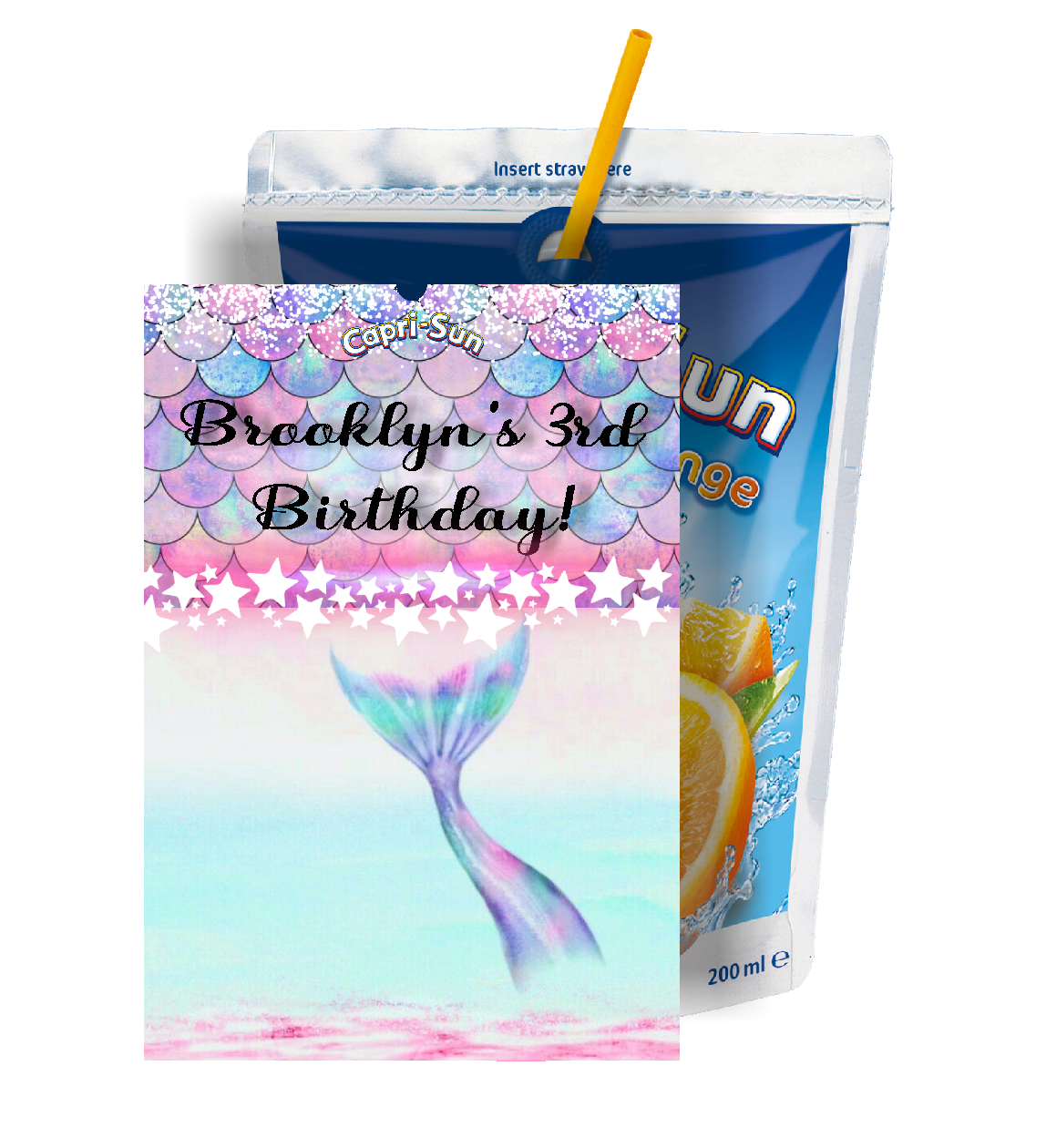 Mermaid Tail Fin Birthday Party Favors Supplies and Ideas