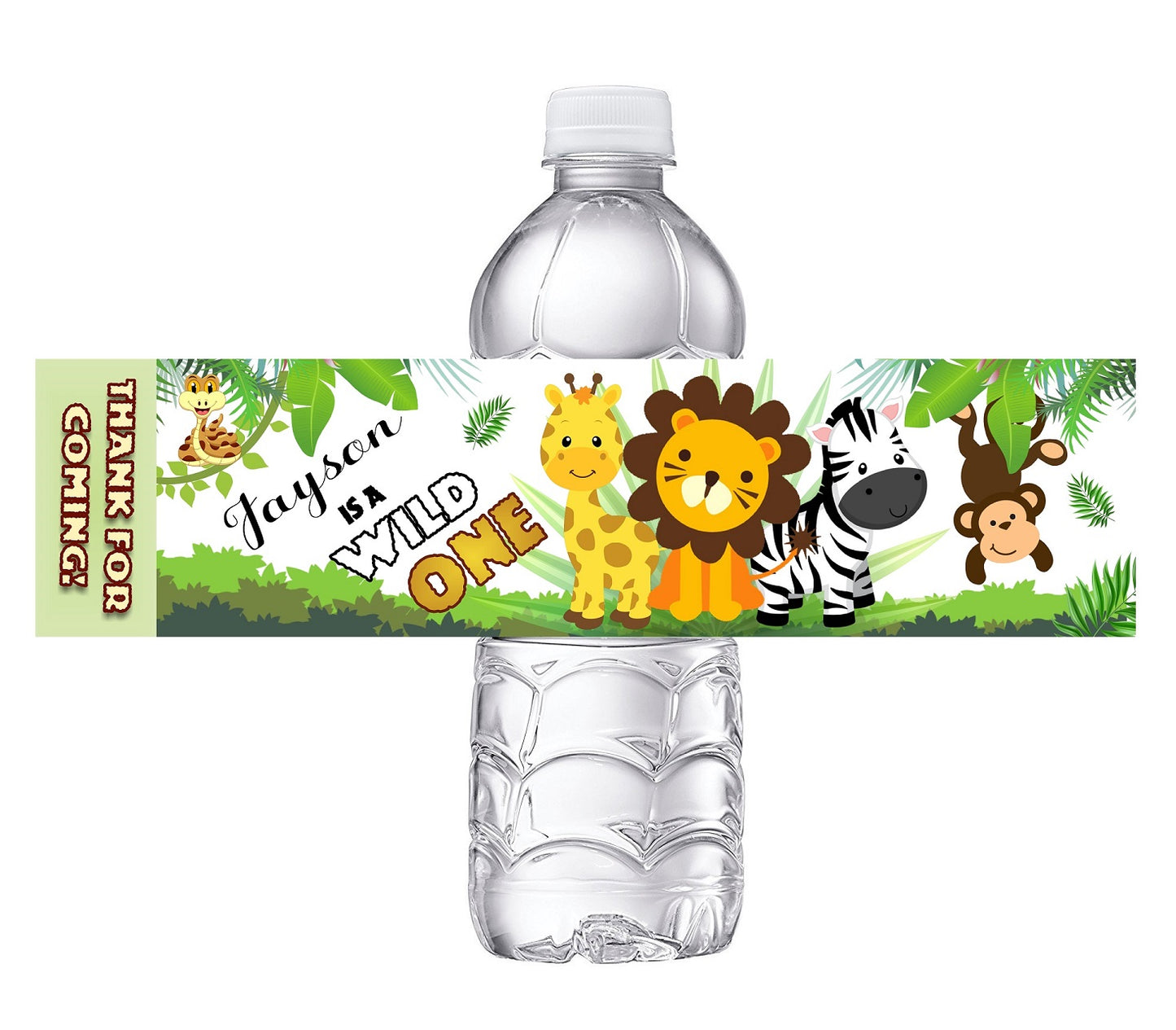 Baby Animal Safari Birthday Party Favors Water Bottle Labels Ideas Supplies Decor