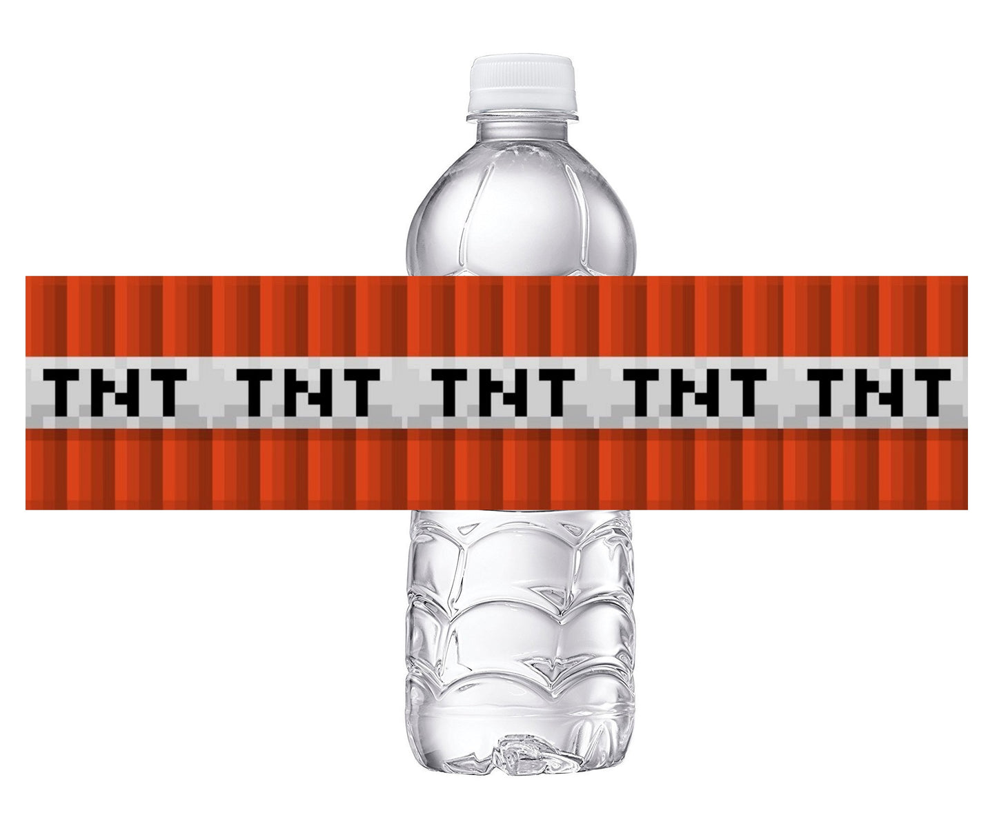 Minecraft TNT Birthday Party Favors Water Bottle Labels Ideas Supplies Decor