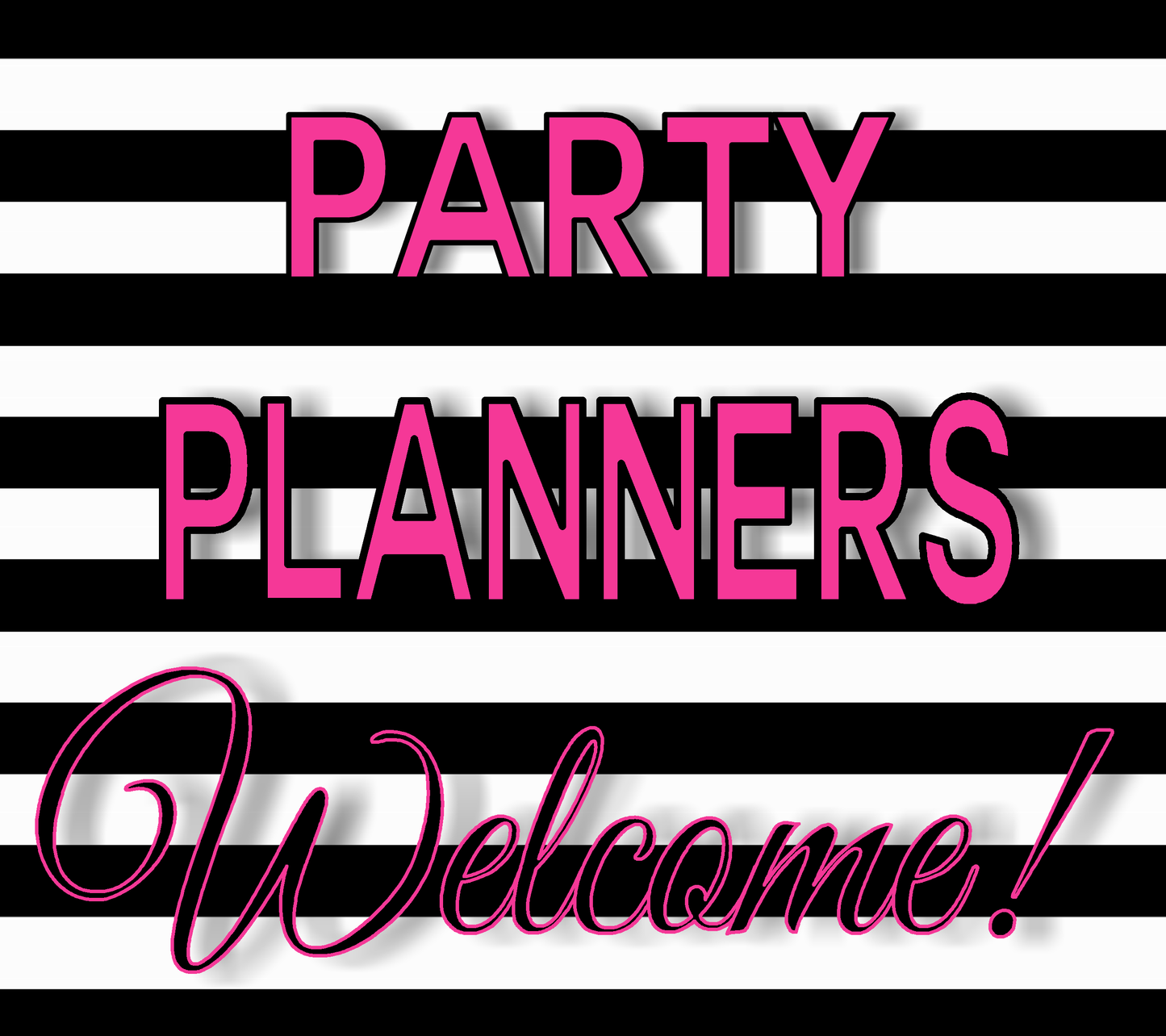 Party Planners Welcome-Any Theme Water Bottle Wraps personalized