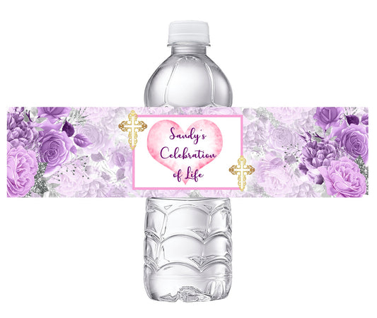 Celebration of Life Party Favors Water Bottle Labels Ideas Supplies Decor