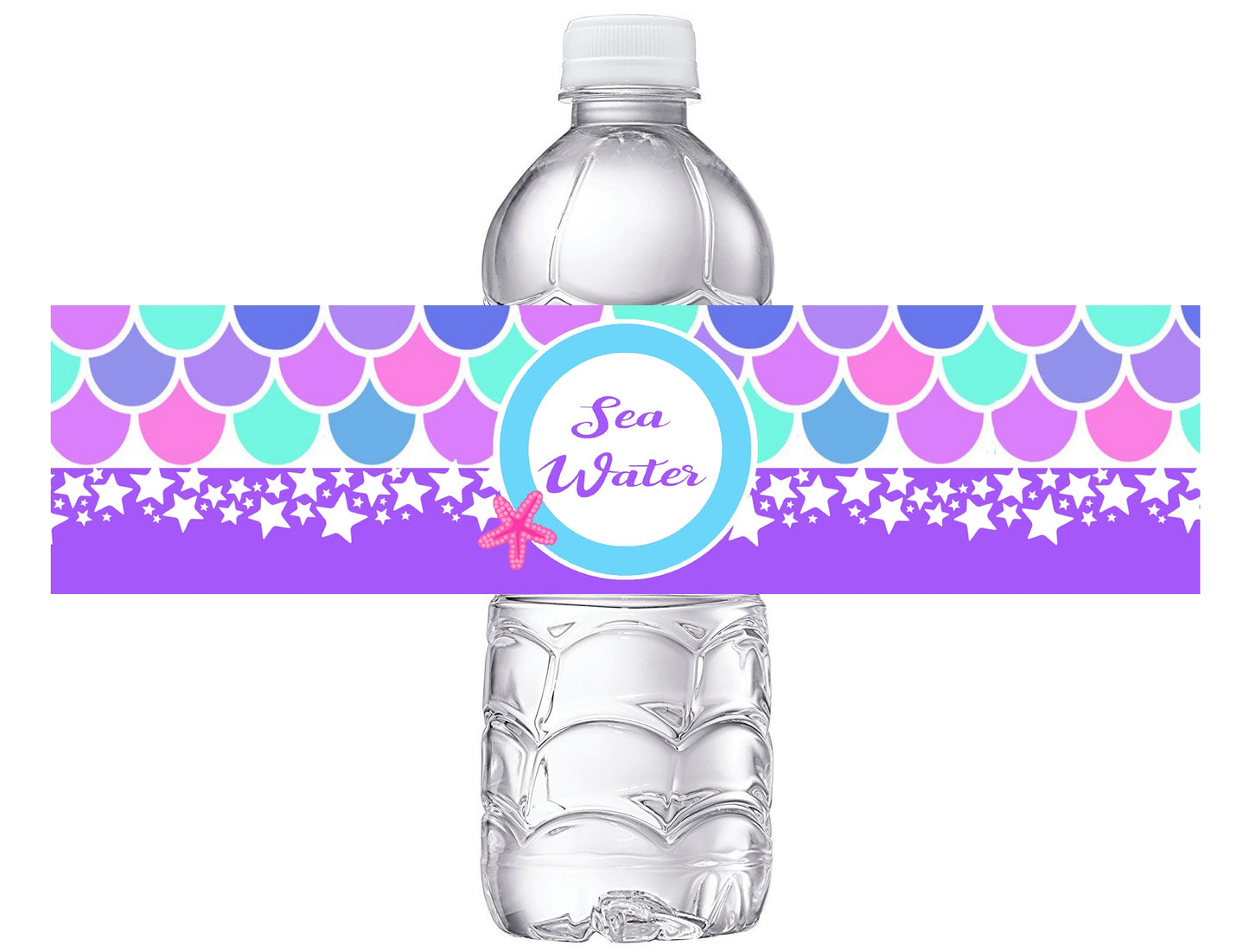 Sea Water Mermaid Birthday Party Favors Water Bottle Labels Ideas Supplies Decor