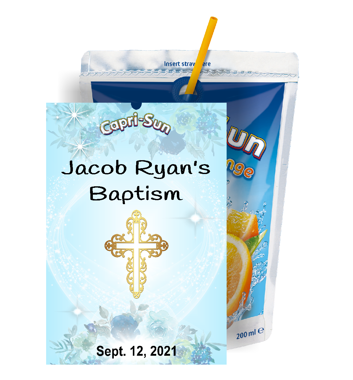 Boys Blue and White Baptism Christening Party Favors Supplies and Ideas