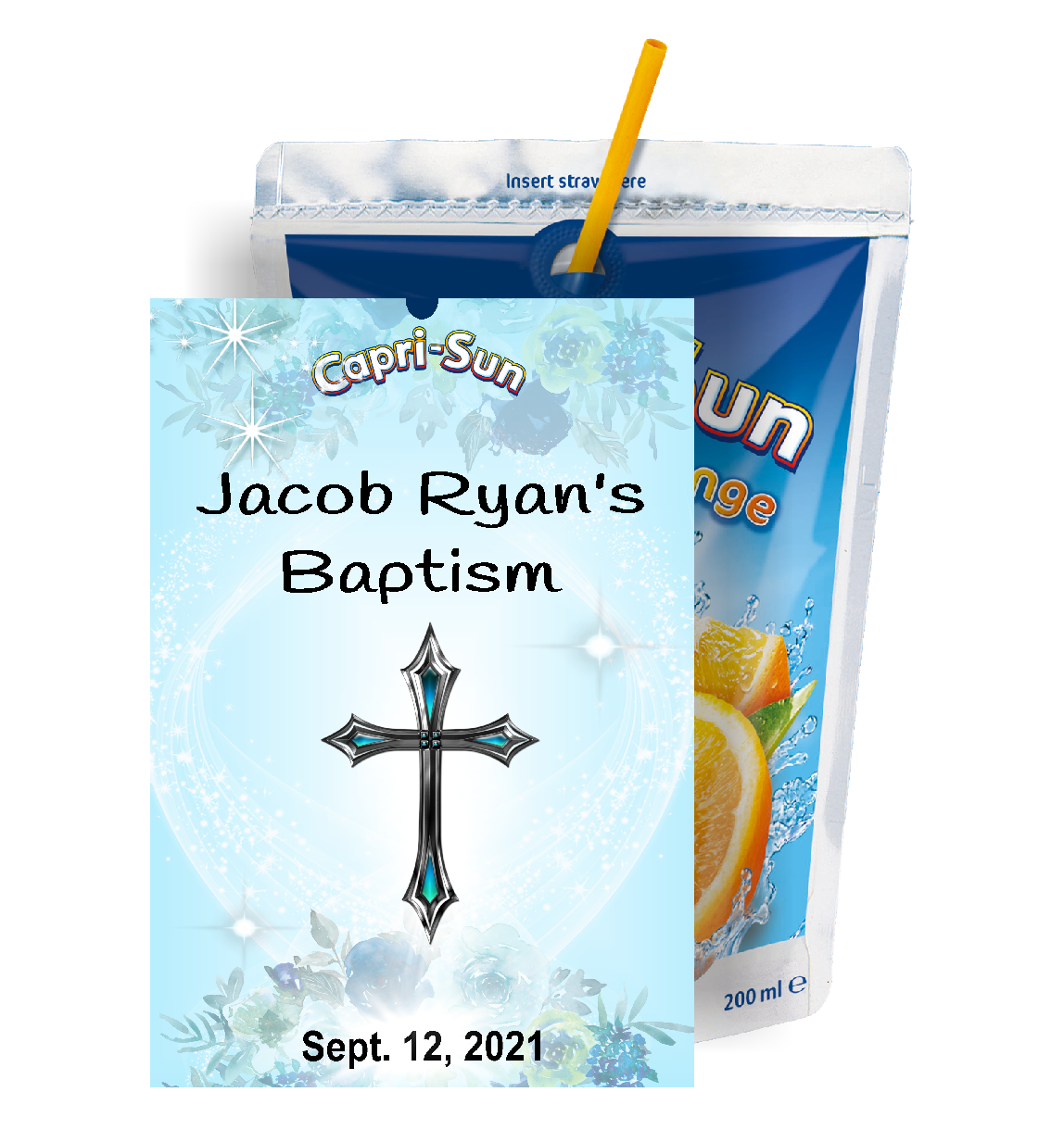 Boys Blue and White Baptism Christening Party Favors Supplies and Ideas