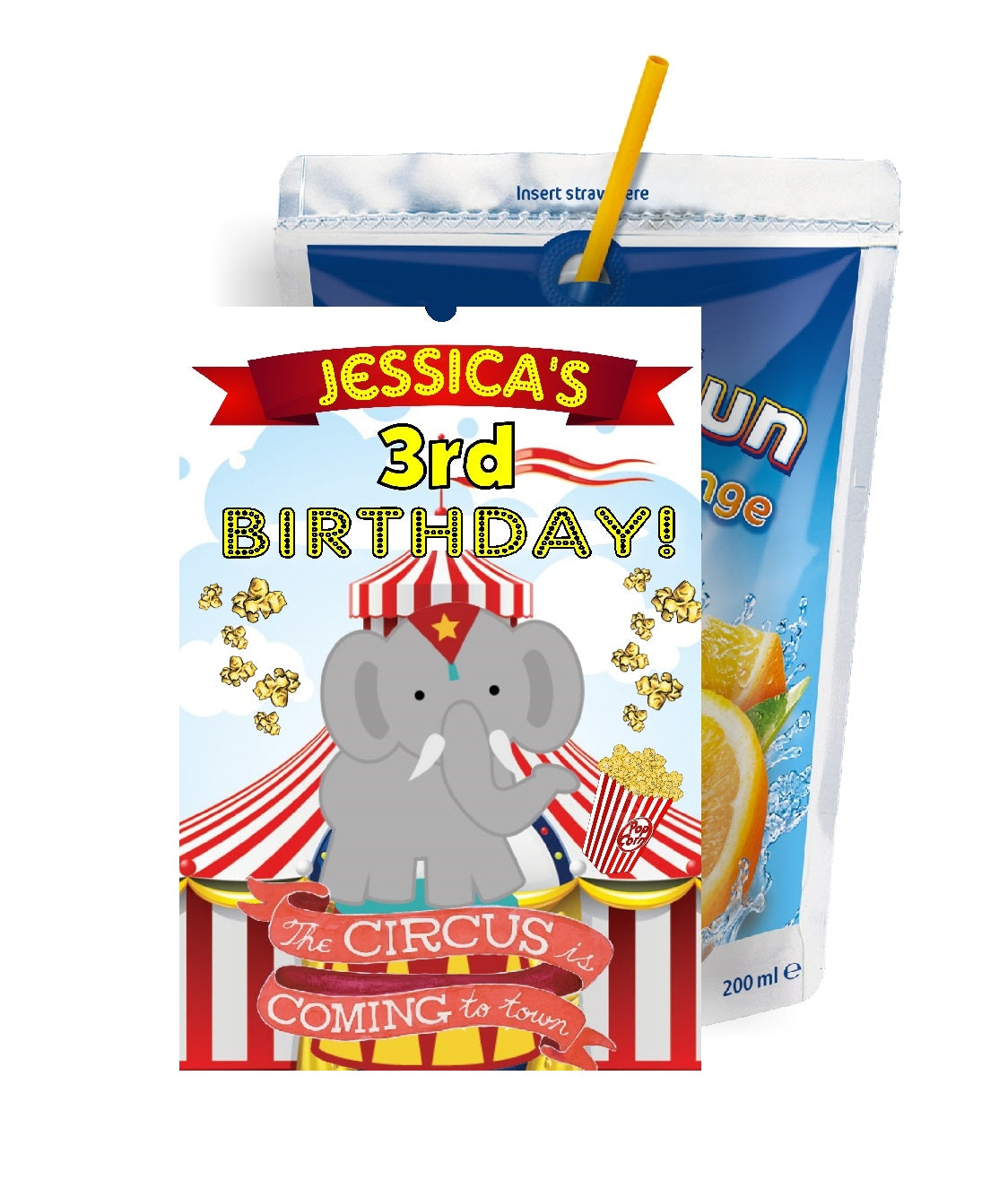 Circus Elephants Birthday Party Favors Supplies and Ideas