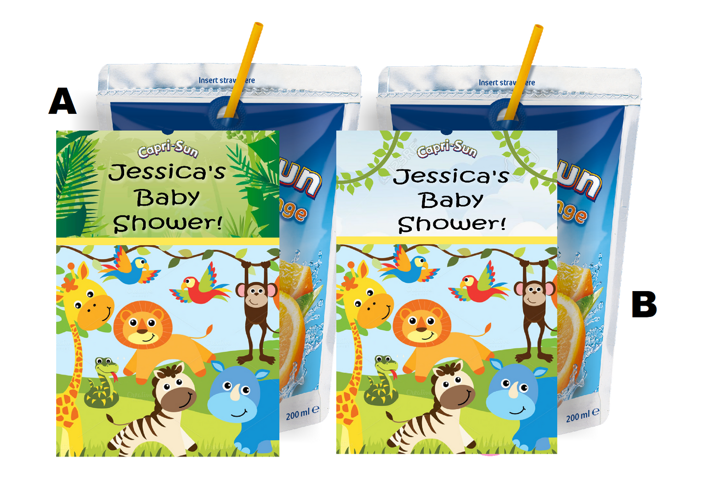 Baby Jungle Animal Safari Shower Party Favors Supplies and Ideas