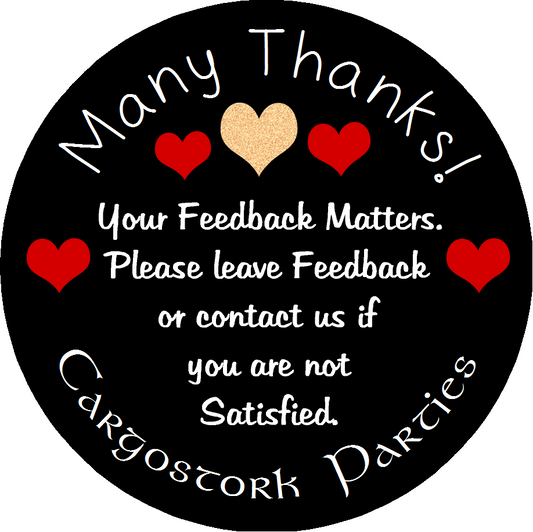 Personalized Thank You For Your Purchase Round Merchandise Leave Feedback Sales Stickers Supplies Labels